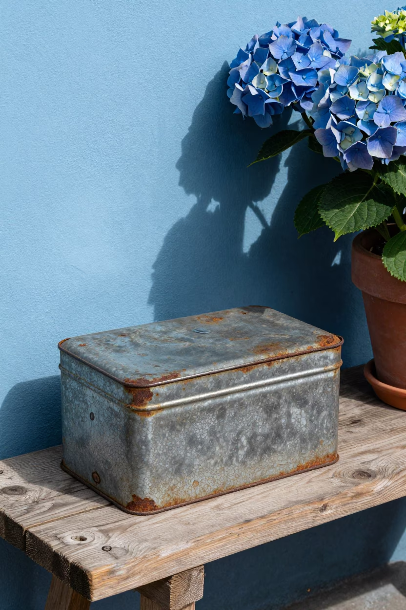 Tin Box in Valparaiso in in Valparaiso, Chile