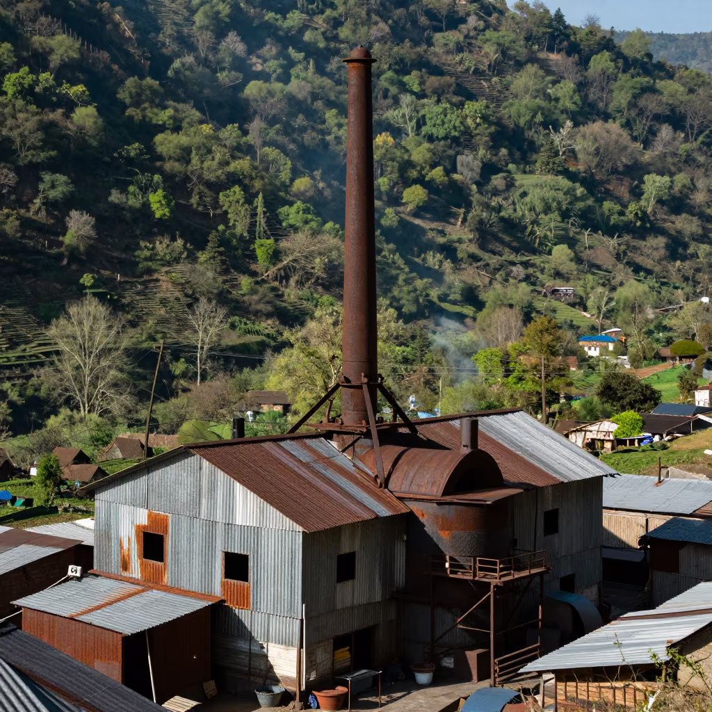 Tin Smelting House in Cornish Valley in near Patan, Kathmandu