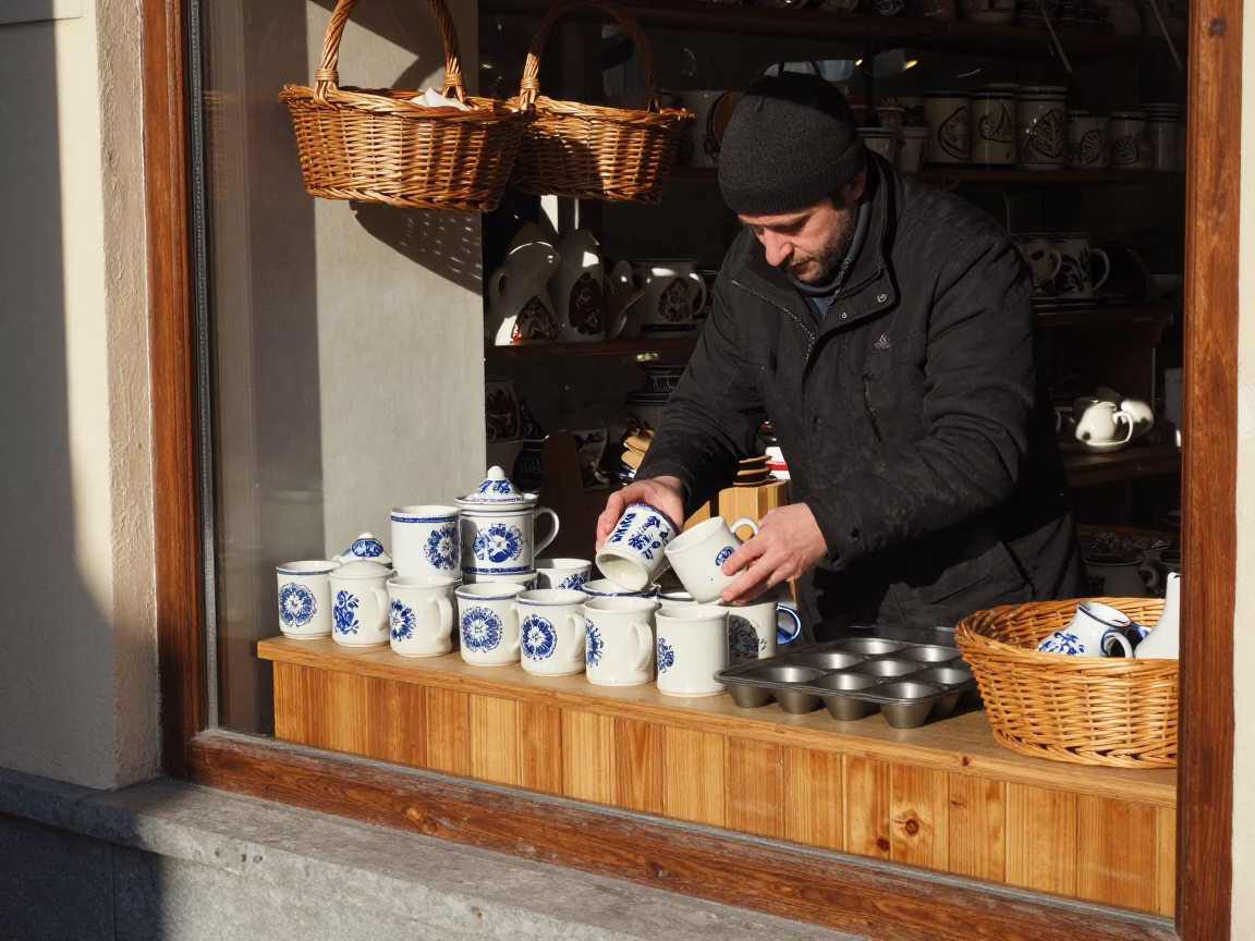 Tin Winter in Budapest at Noon Light in in Budapest, Hungary