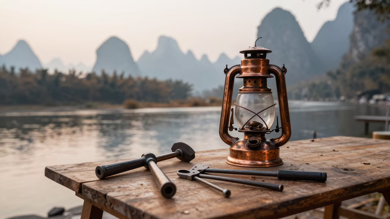 Tinsmith Lantern Tools Late Afternoon Guilin in in Guilin