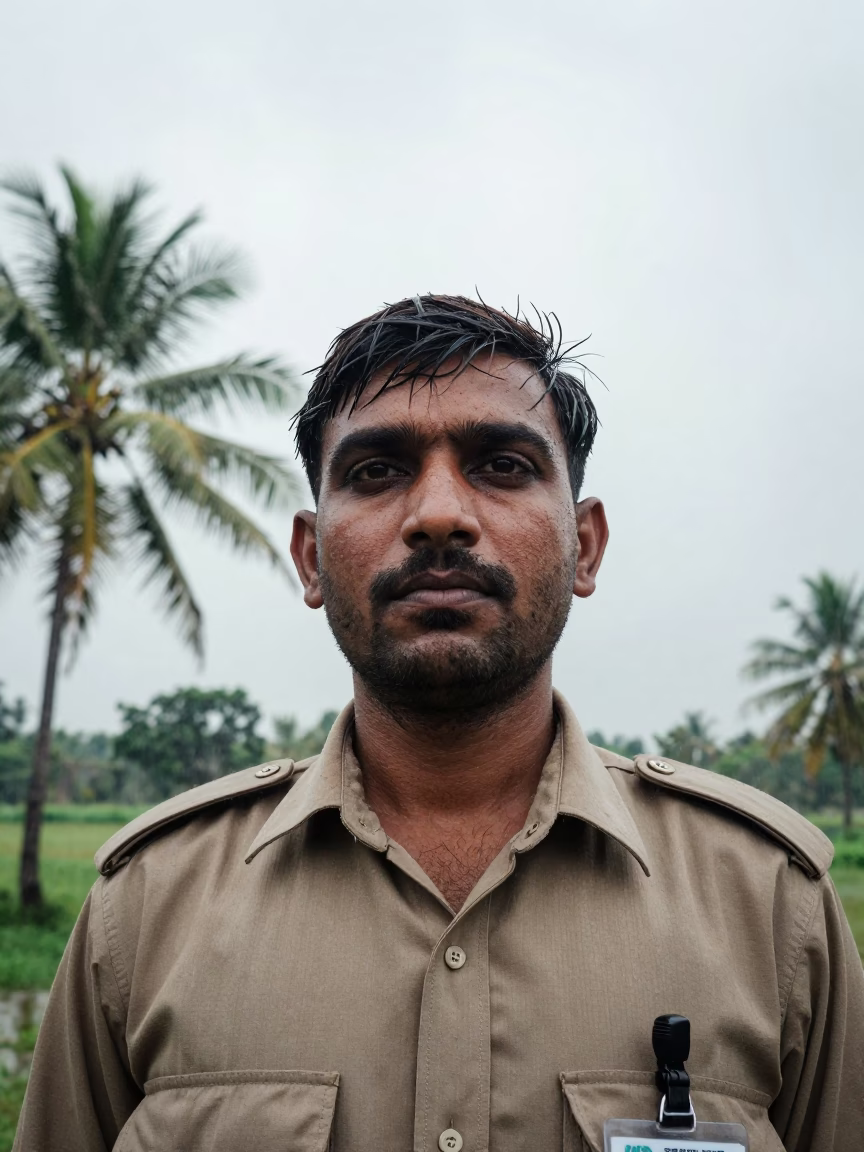 Tired War Correspondent in Faizabad Late Afternoon in in Faizabad
