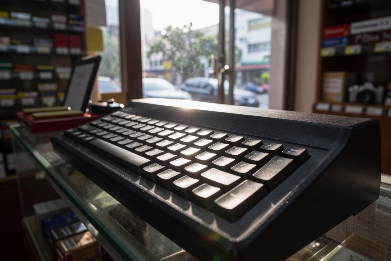 Tobacco Case Keyboard Retail Reset Manila in inside a retail floor display area in Manila