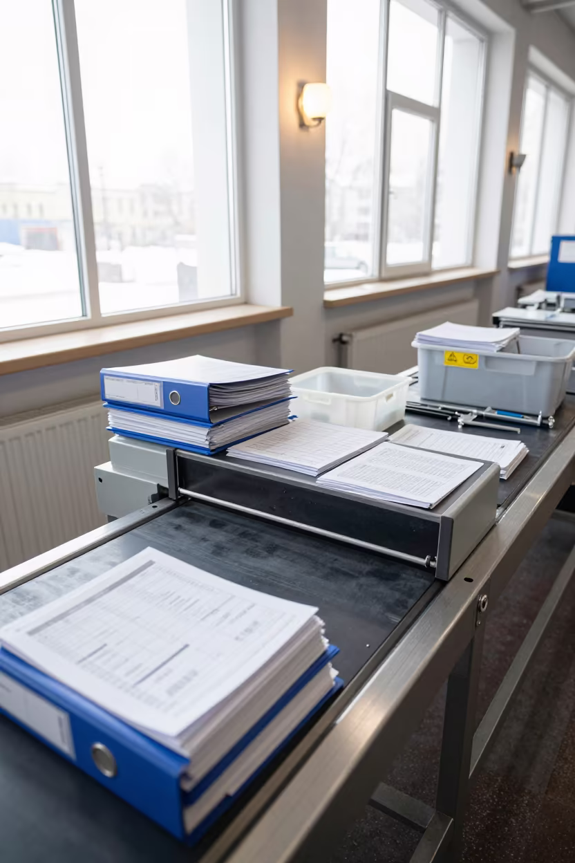 Toll Transponder Drawer in Kyiv Cross-Dock in inside a cross-dock lane near Kyiv