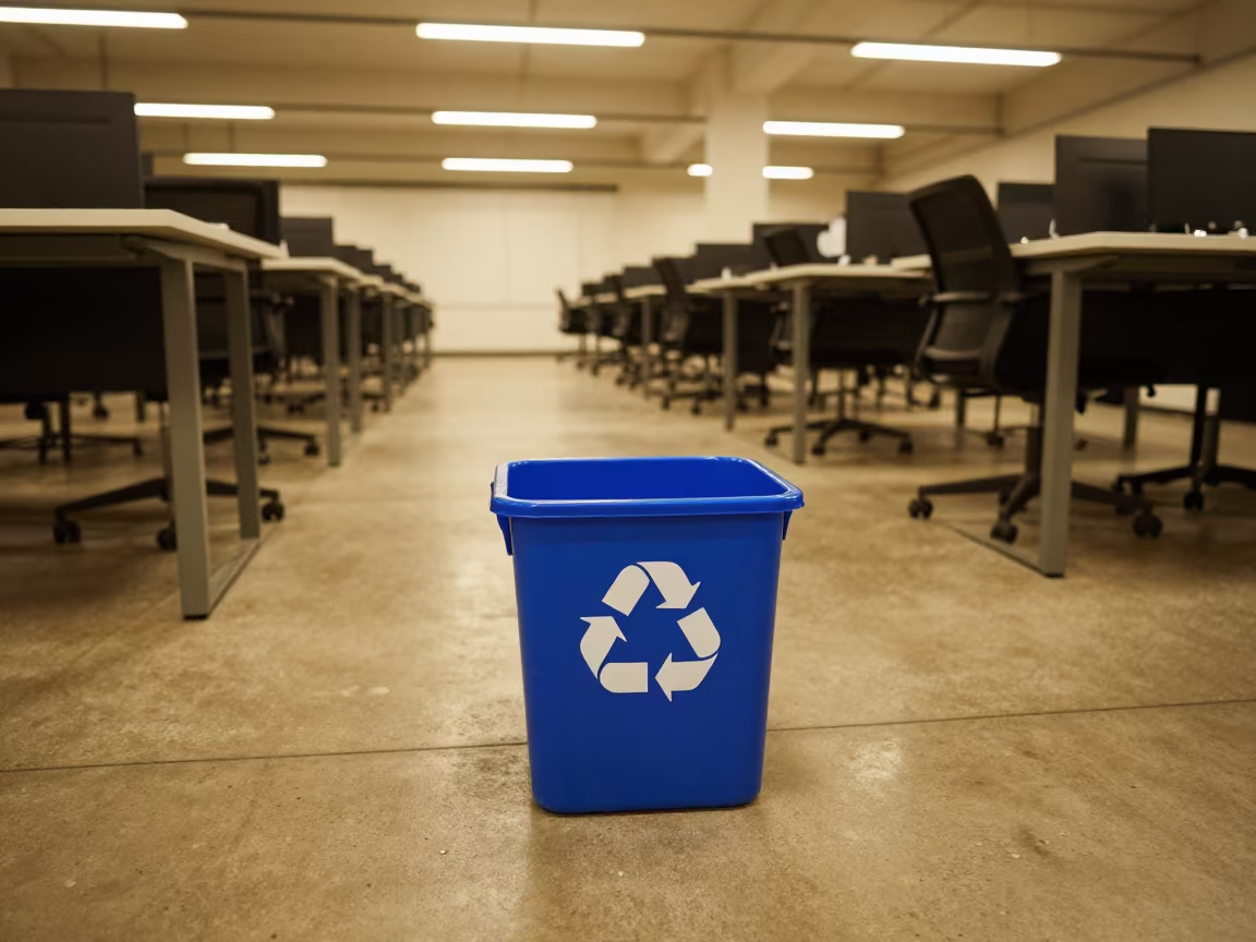Toner Cartridge Bin Night in Margilan Office in inside a coworking floor in Margilan