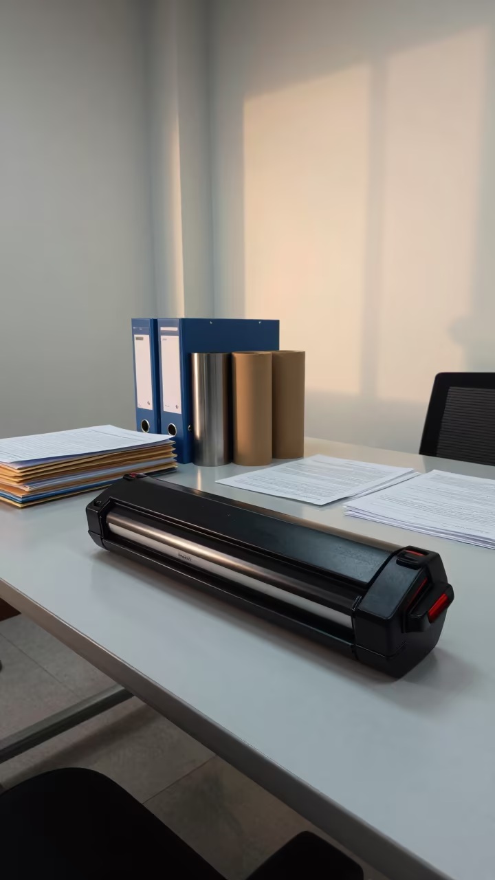 Toner Key Rail on Boardroom Table in Pisco in at a boardroom table before a meeting in Pisco