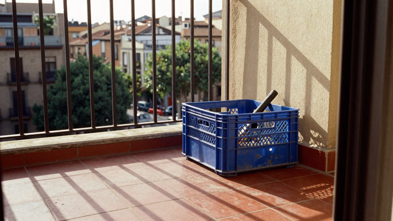 Tool at Late Afternoon Light in in Barcelona, Spain