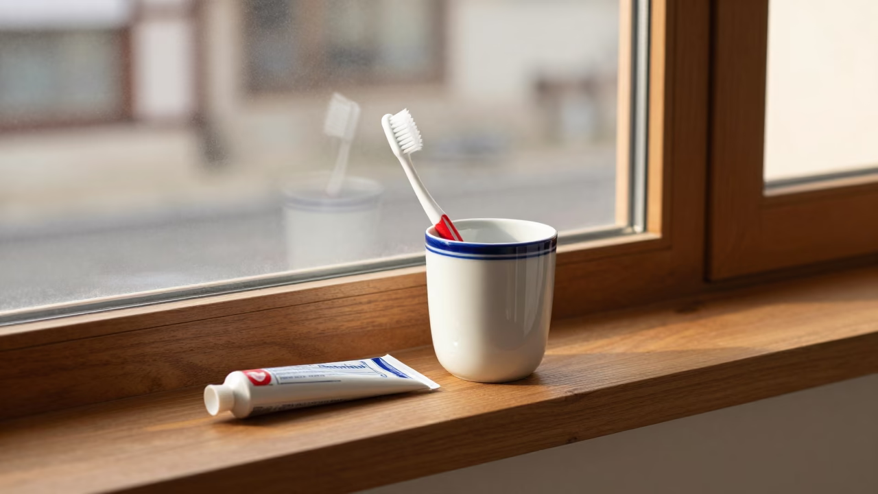 Toothbrush Cup in Seoul in in Seoul, South Korea