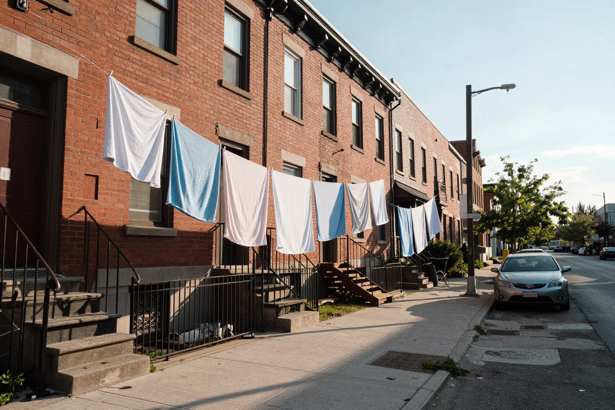 Toronto Street Scene at The Late Morning Light in in Toronto, Ontario, Canada