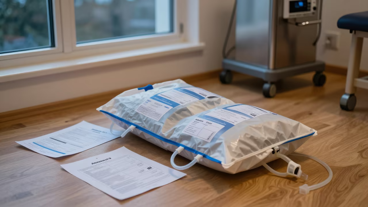 Tourniquet Bag and Charts in Almere Gym Light in inside a rehabilitation gym in Almere