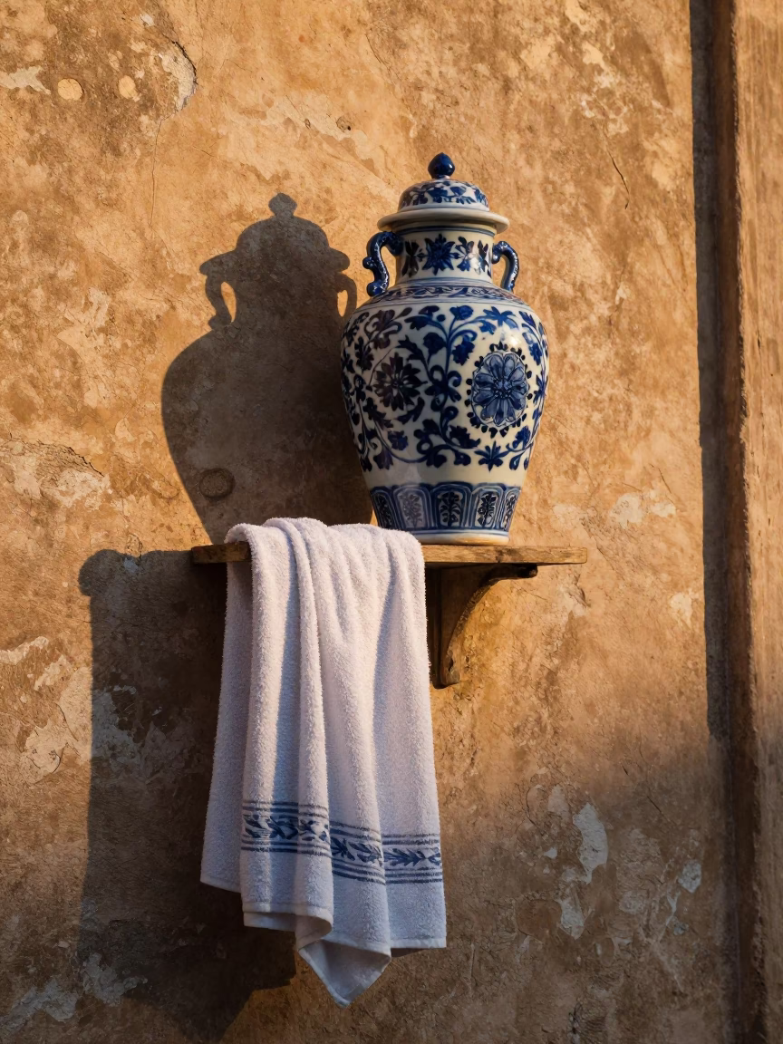 Towel at Golden Hour in in Palermo, Italy