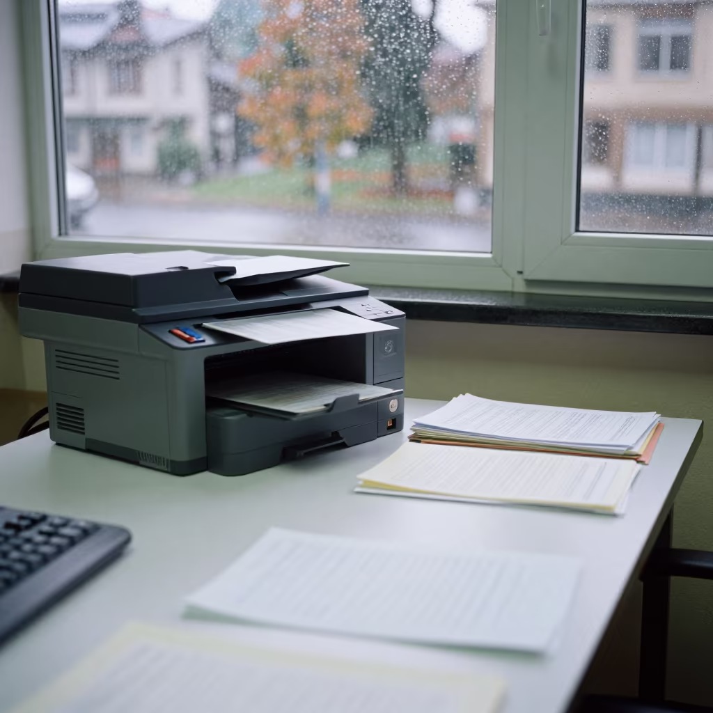 Trabzon Boardroom Desk Cluster After Rain in at a boardroom table before a meeting in Trabzon
