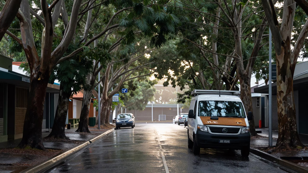 Tradesman's Van in Sydney in in Sydney, New South Wales, Australia