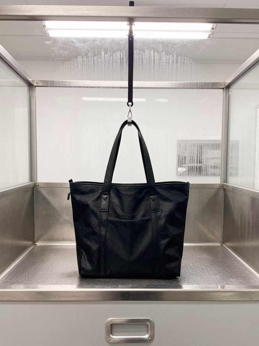 Training Clicker Tote at Tampere Dog Wash Station in at a self-serve dog wash station in Tampere