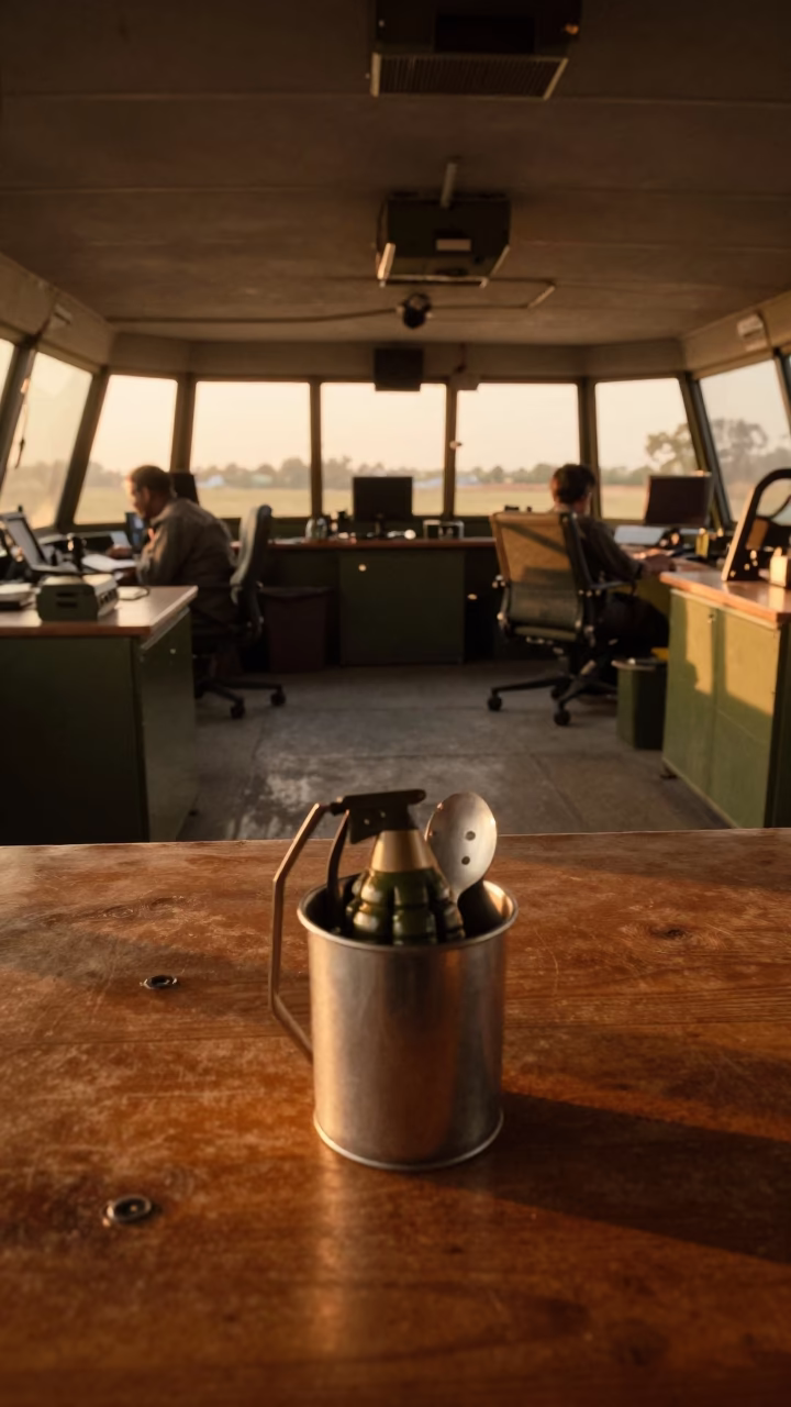 Training Grenade Parts Cup in Bareilly Command Post in inside a command post in Bareilly