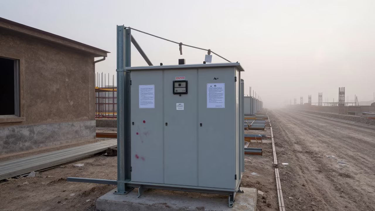 Transformer Key Board Dawn Mist Diyarbakır in beside a framed building shell near Diyarbakır
