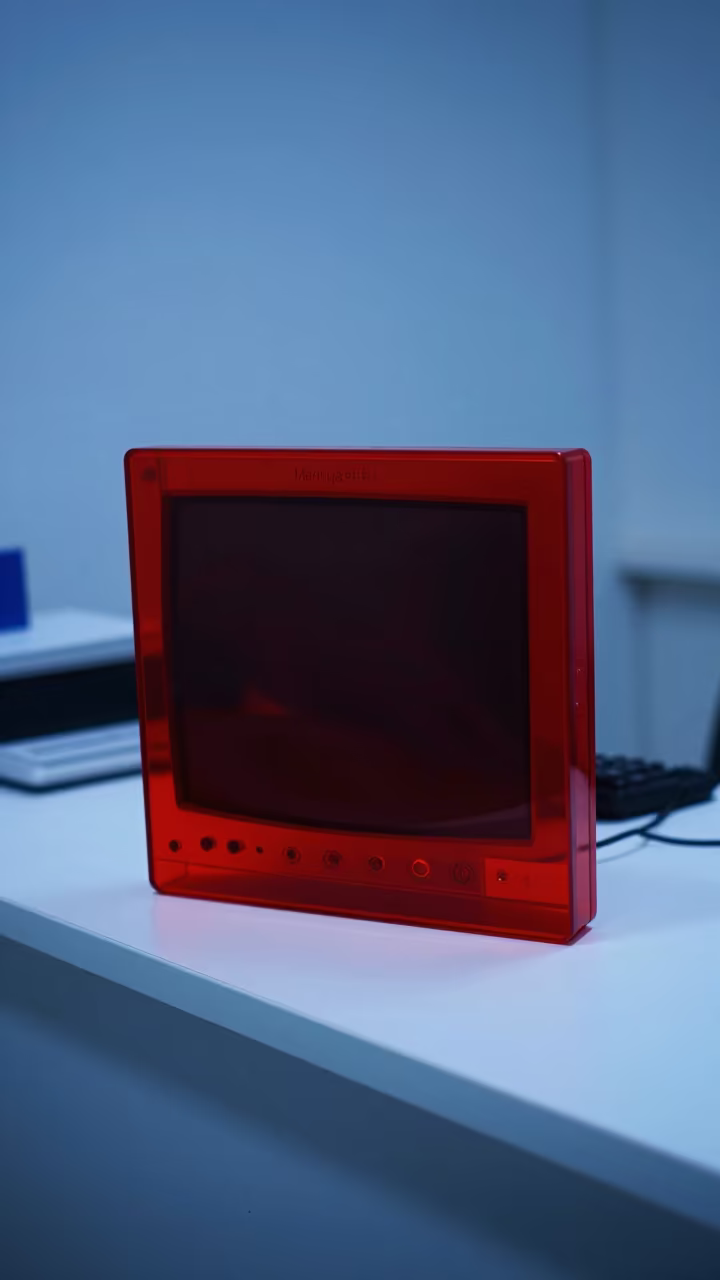 Transparent Binder at Nurse Station Balikesir Twilight in at a nurse station under monitor glow in Balıkesir