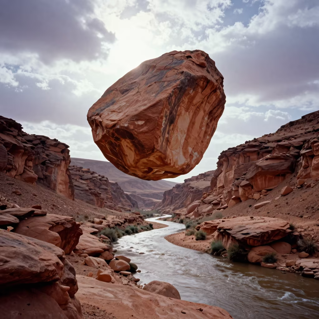 Transparent Glass Canyon Morocco Afternoon in in Morocco