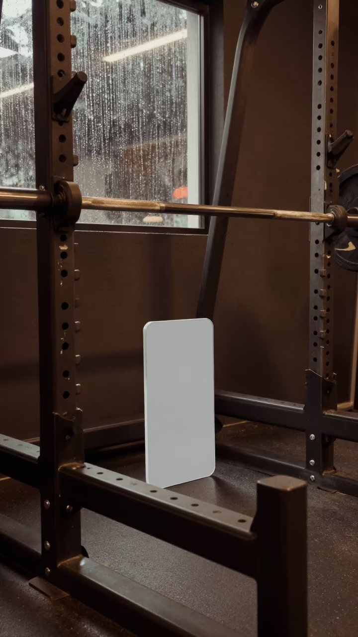 Transparent J-Hook in Salvador Night Gym in inside a strength room near Salvador