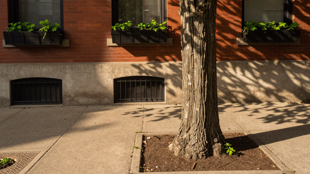 Tree Trunk in Chicago in in Chicago, United States