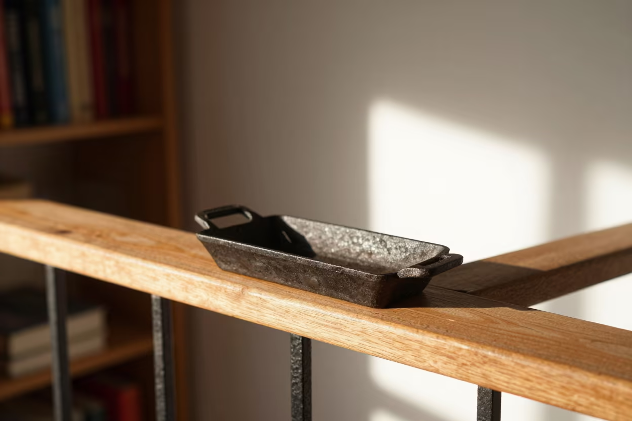 Trivet on Pier Railing Minsk Noon Light in on a pier railing in Minsk