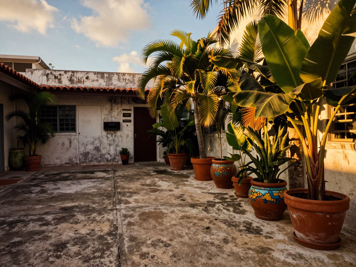 Tropical Courtyard in Miami in in Miami, Florida, United States