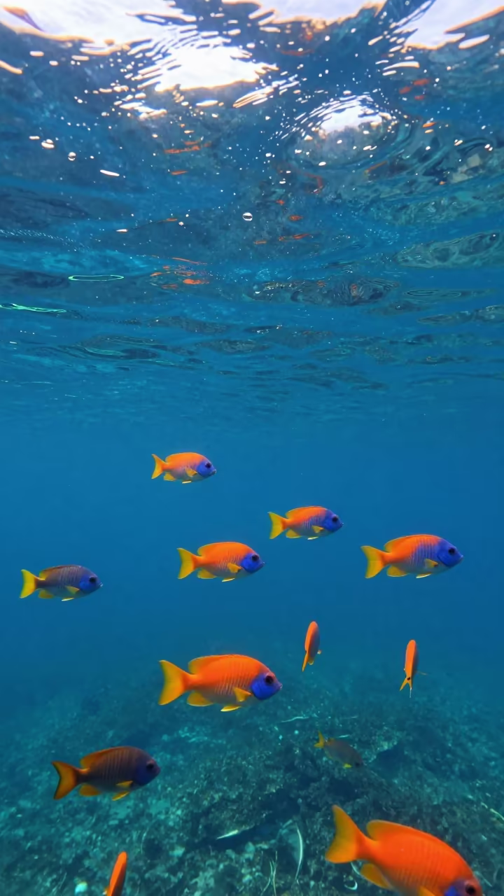 Tropical Fish School Costa Rica Monsoon Light in in Costa Rica