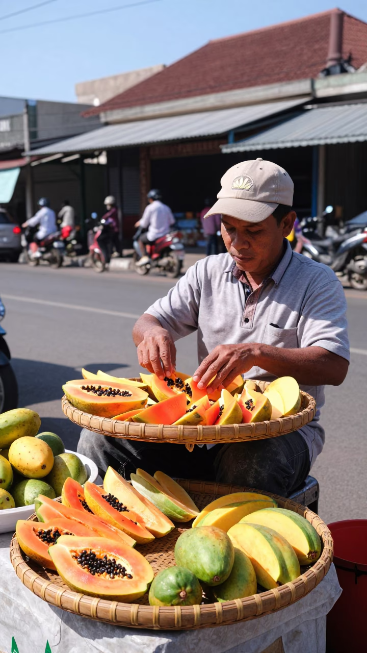 Tropical Slices in Denpasar in in Denpasar, Indonesia