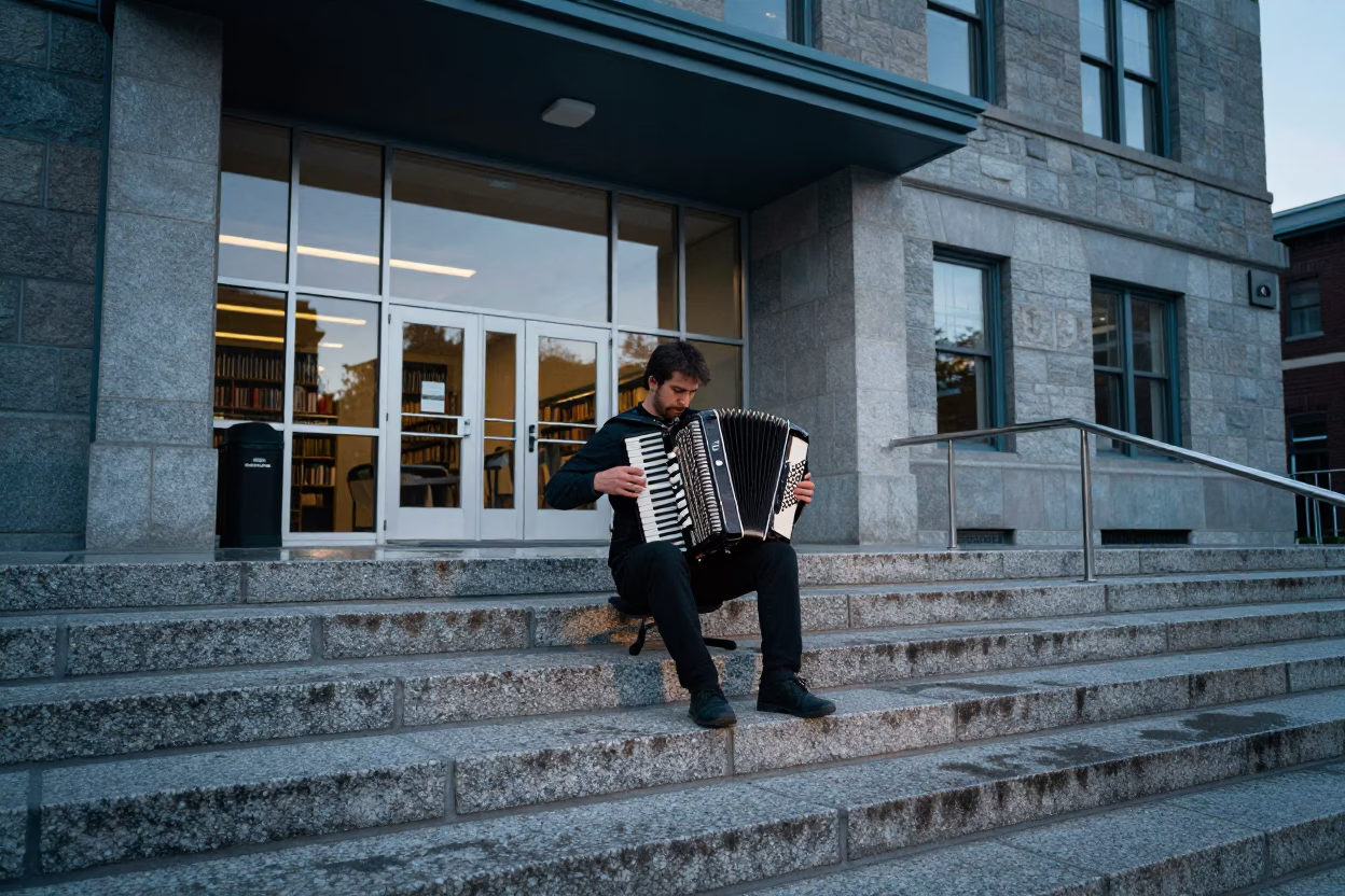 Tuning Accordion in Halifax in in Halifax, Nova Scotia, Canada