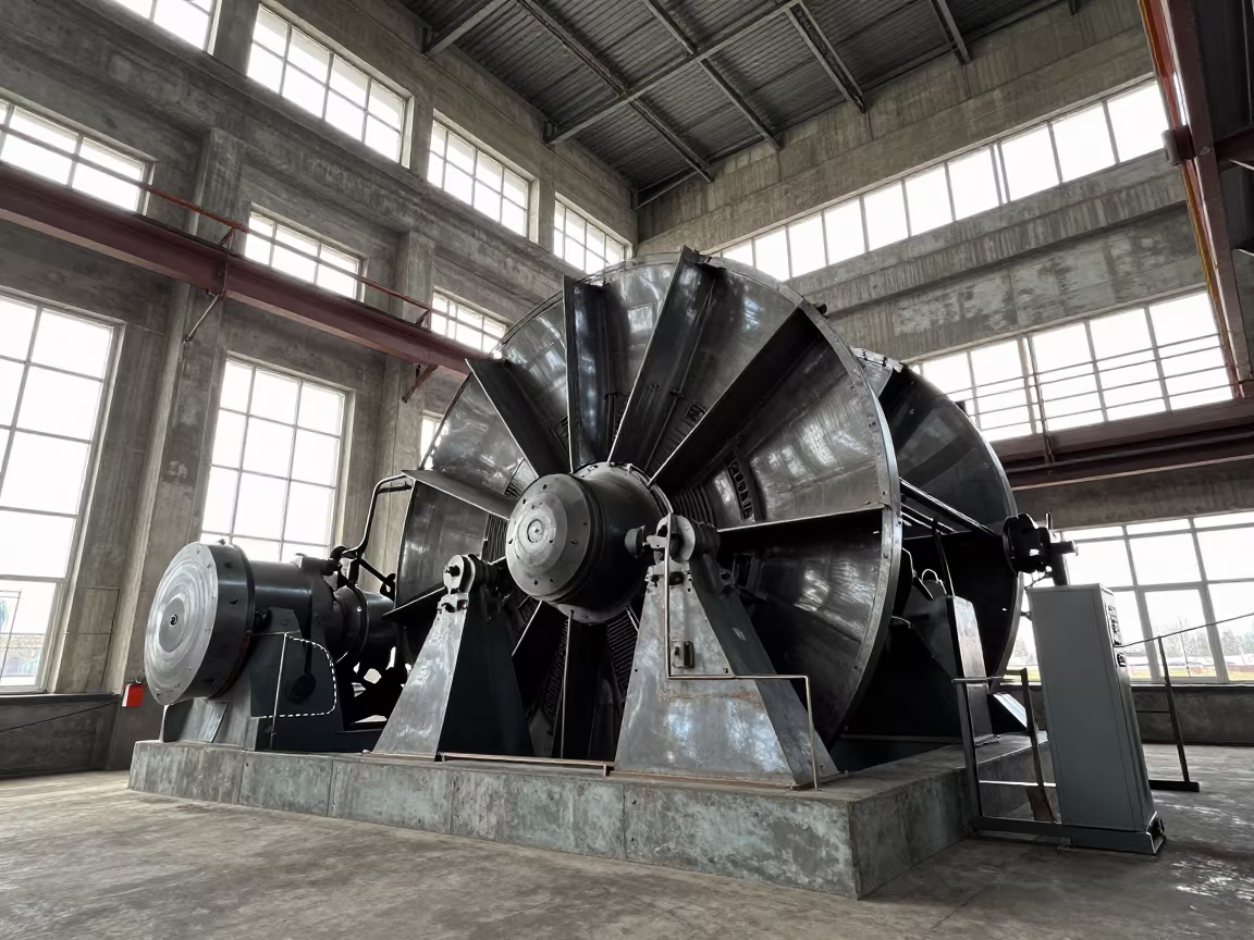 Turbine Hall Inside Grain Elevator Kazan in inside a grain elevator near Kazan