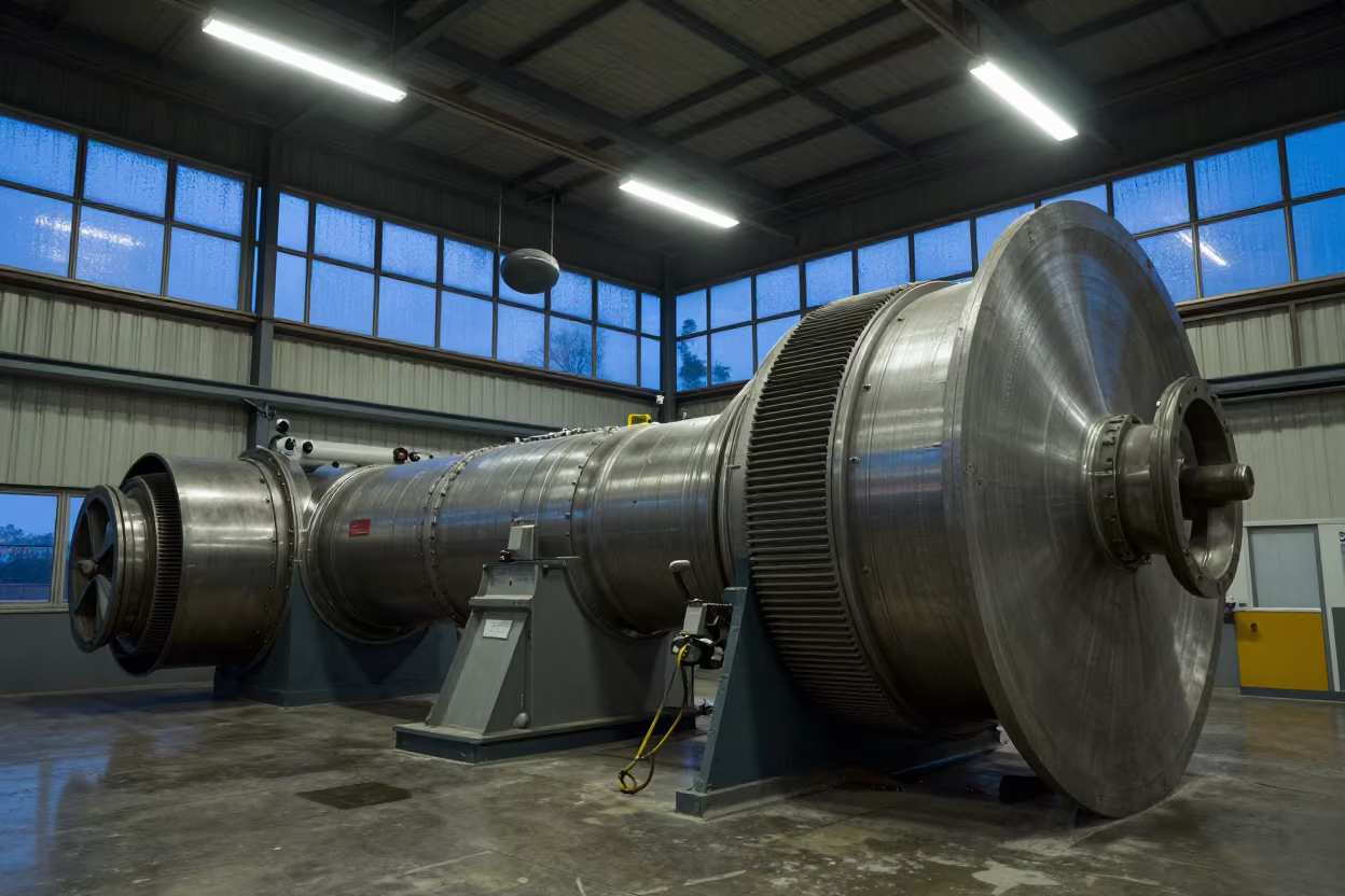Turbine Hall Twilight Fluorescent Light Castilla in on a factory floor near Castilla