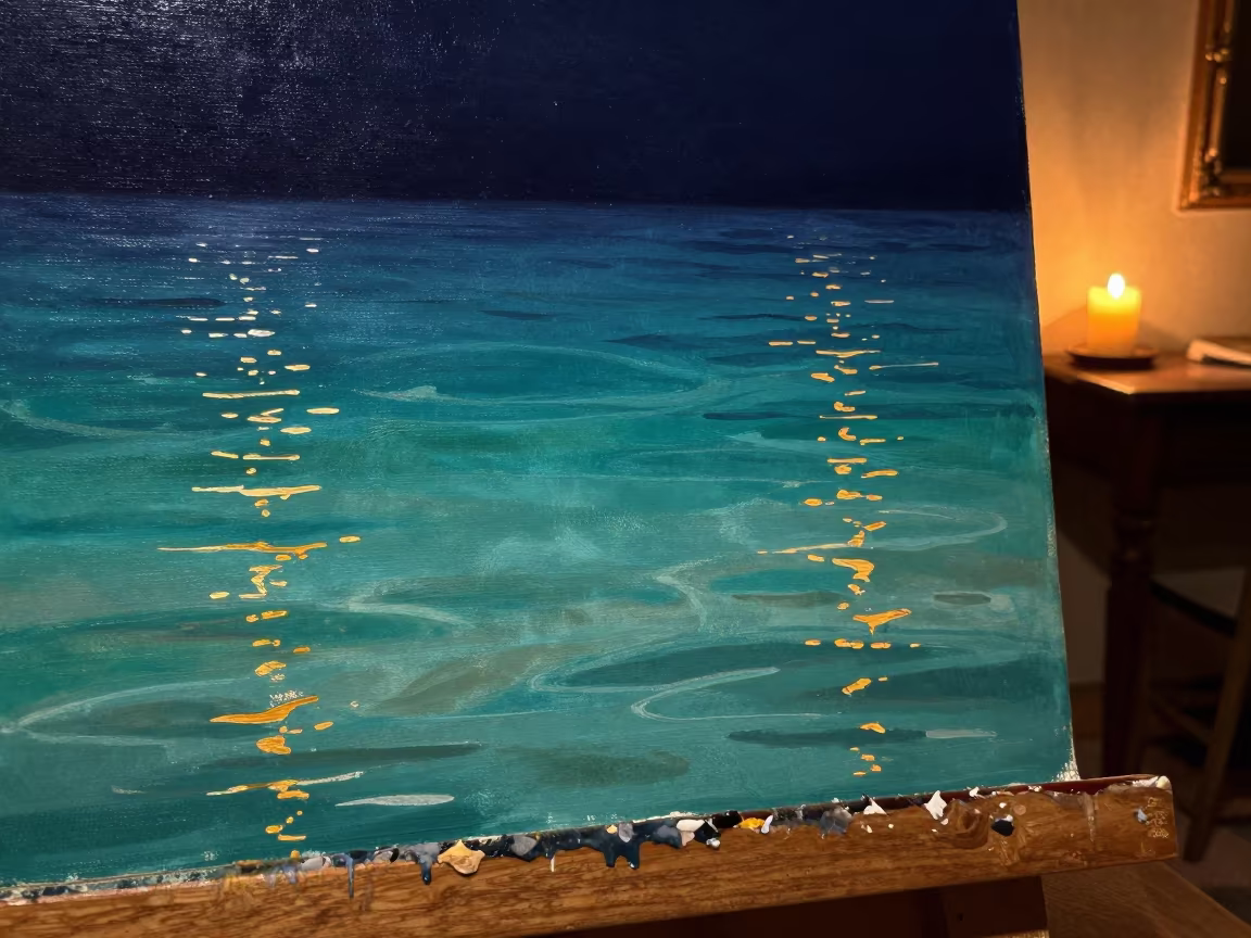 Turquoise Sea Navy Deep Sicily Candlelight in in Sicily