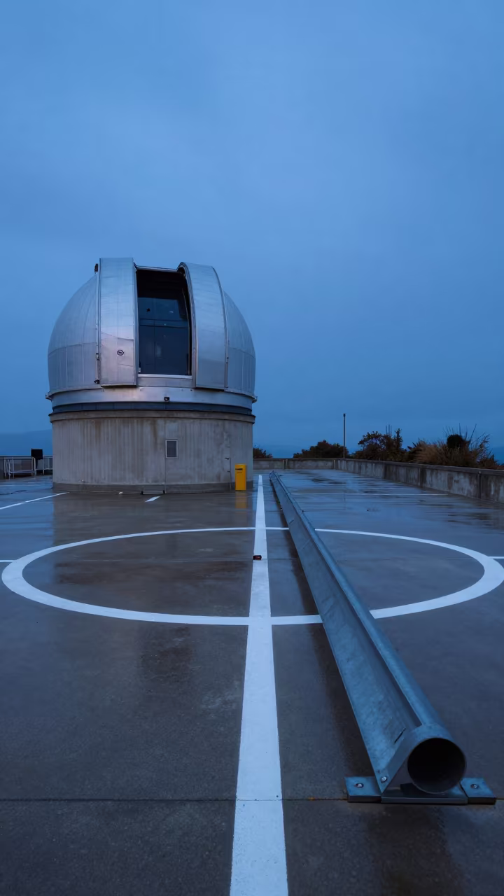 Twilight Observatory Circle Sicily Tidal Survey in beside a tidal survey transect in Sicily