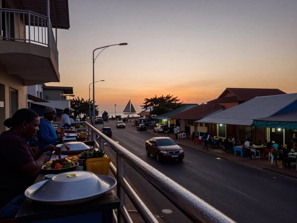 Twilight on Food Scene in Durban in in Durban, South Africa
