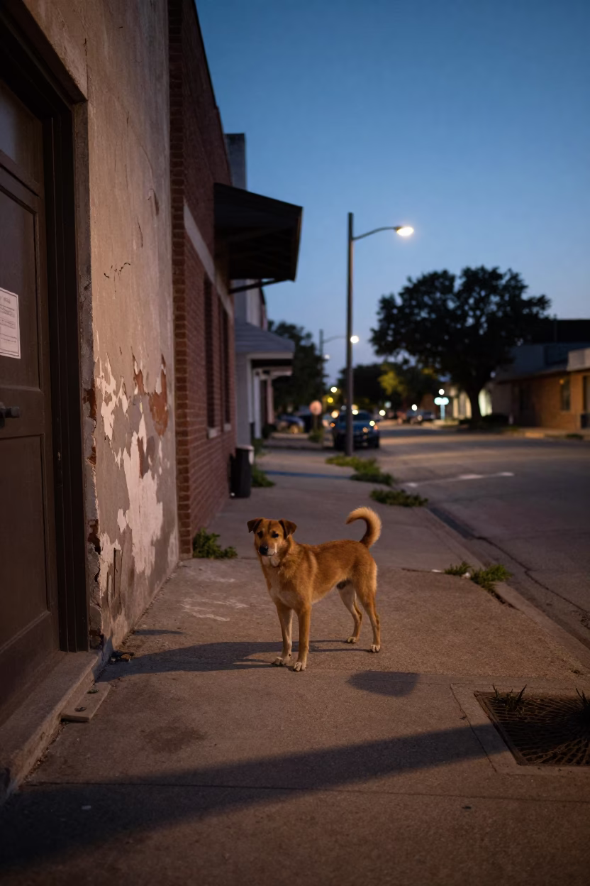 Twilight on Street Scene in Austin in in Austin, Texas, United States