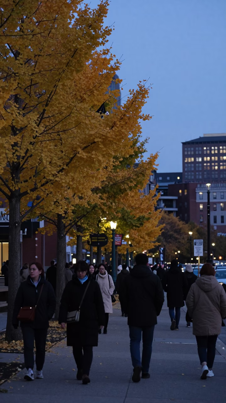 Twilight on Twilight Scene in Boston in in Boston, Massachusetts, United States