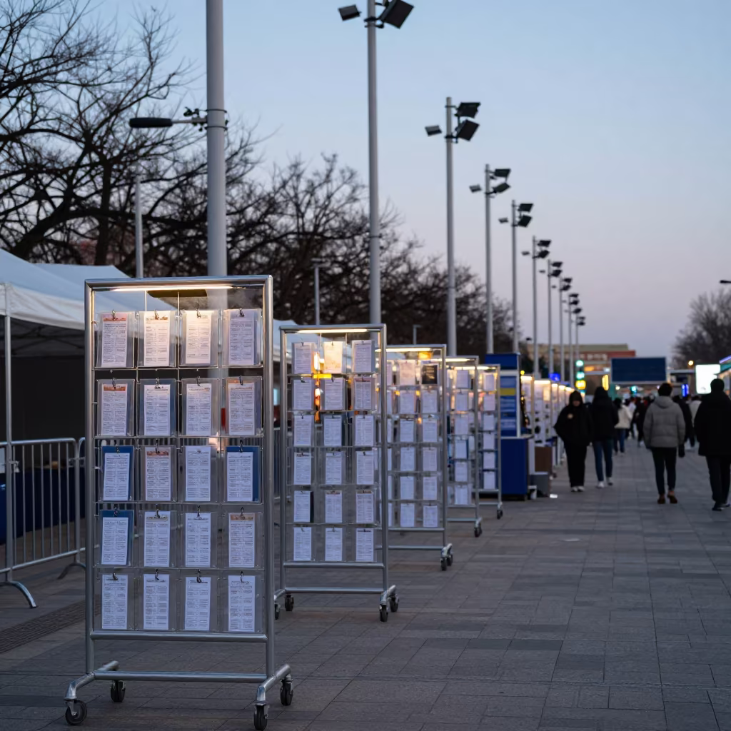 Twilight Parade Costume Rack Dalian Festival in at a festival street procession in Dalian