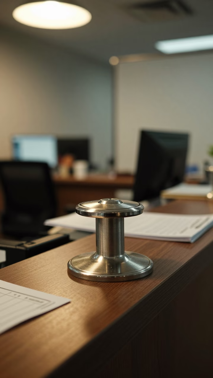 Twilight Reception Queue Stanchion Cap Near Krabi in at an office reception desk near Krabi