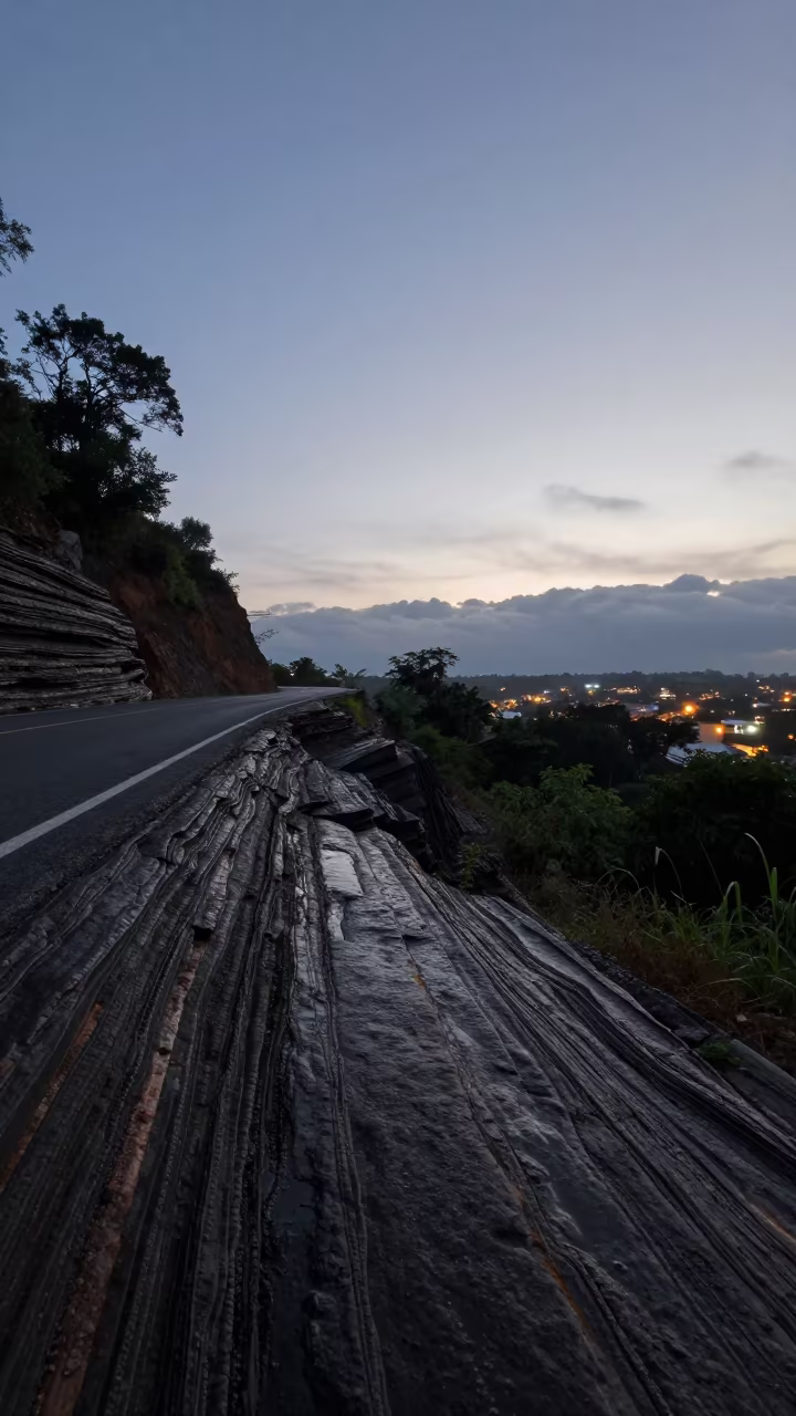 Twilight Rock Strata Minatitlán Monsoon in near Minatitlán