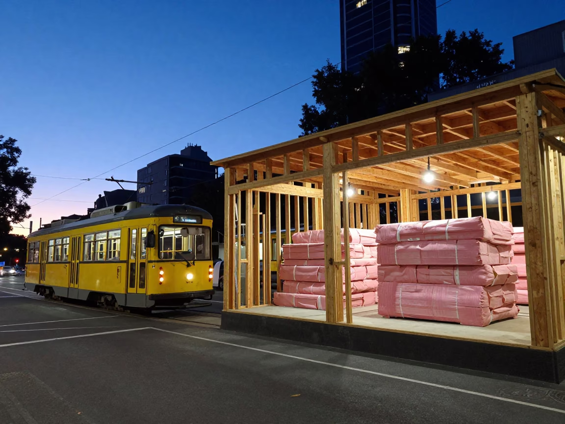 Twilight Scene in Melbourne at Indigo Twilight After Sunset in in Melbourne, Victoria, Australia