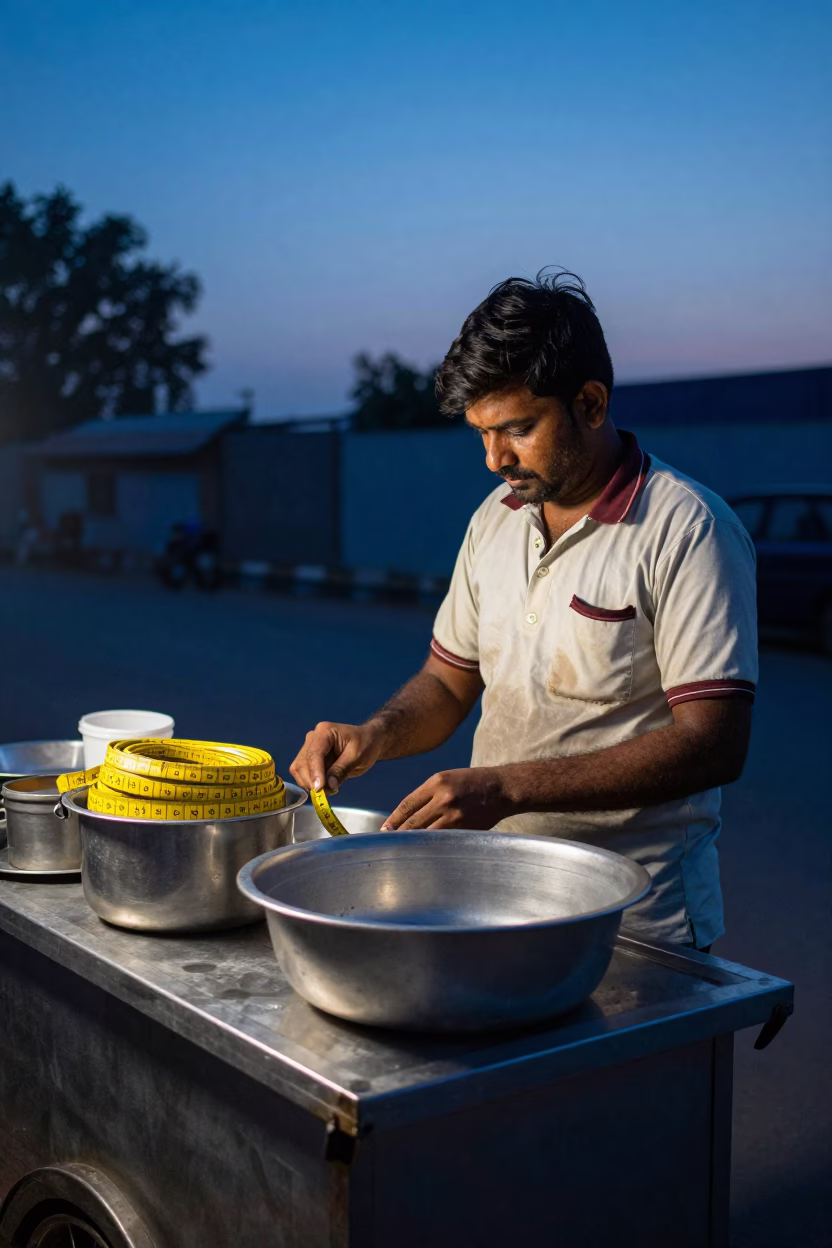 Twilight Setup in Delhi at Indigo Twilight After Sunset in in Delhi, India