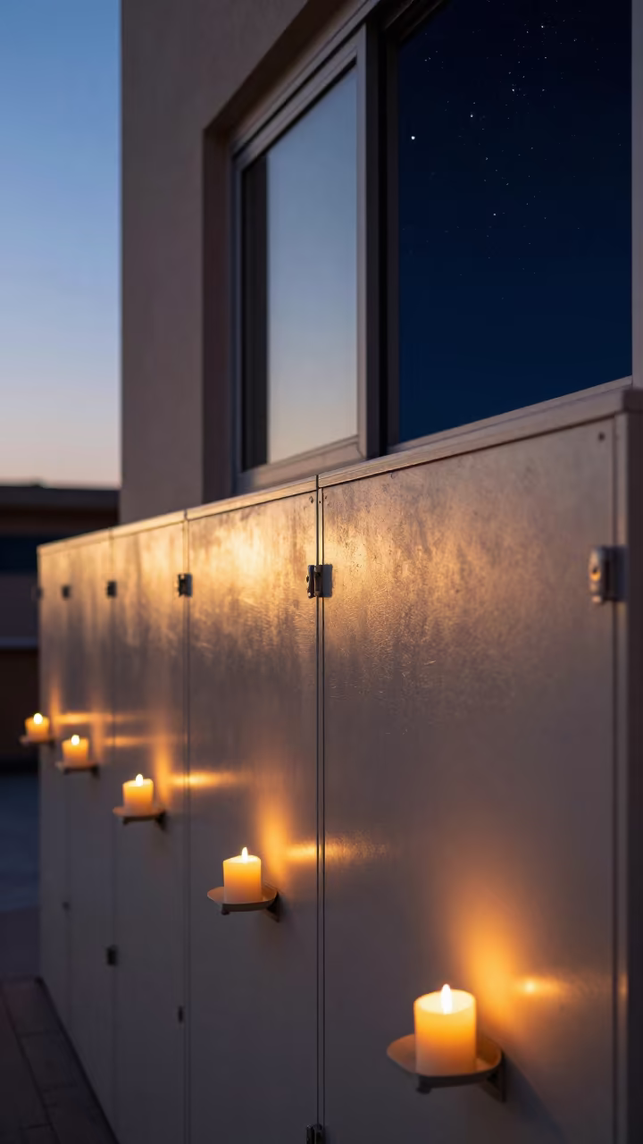 Twilight Sky Fitting Room Cubby Wall Ajmer in inside a fitting room corridor near Ajmer
