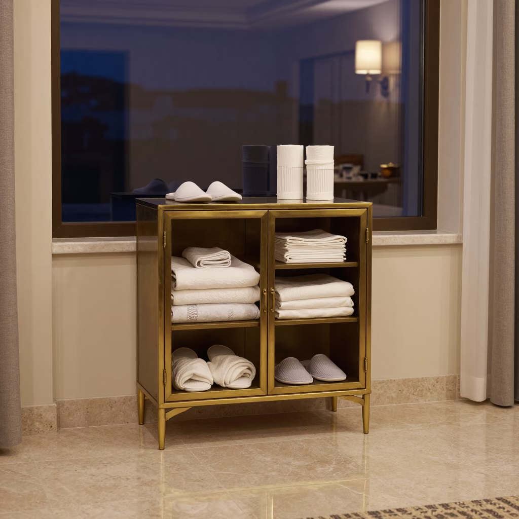 Twilight Spa Slipper Cabinet in Yozgat Breakfast Room in inside a breakfast room before opening in Yozgat