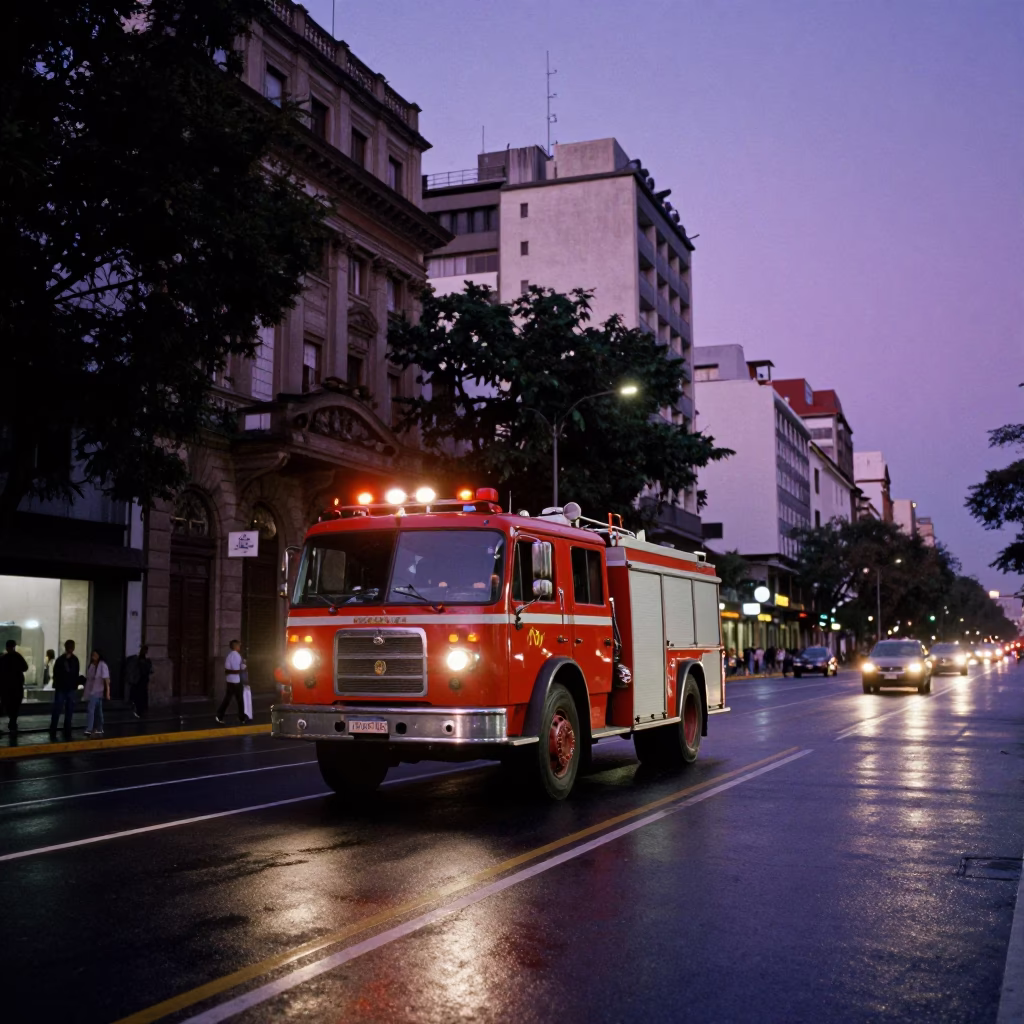 Twilight Street Photography of Buenos Aires Architecture and Urban Life in in Buenos Aires, Argentina