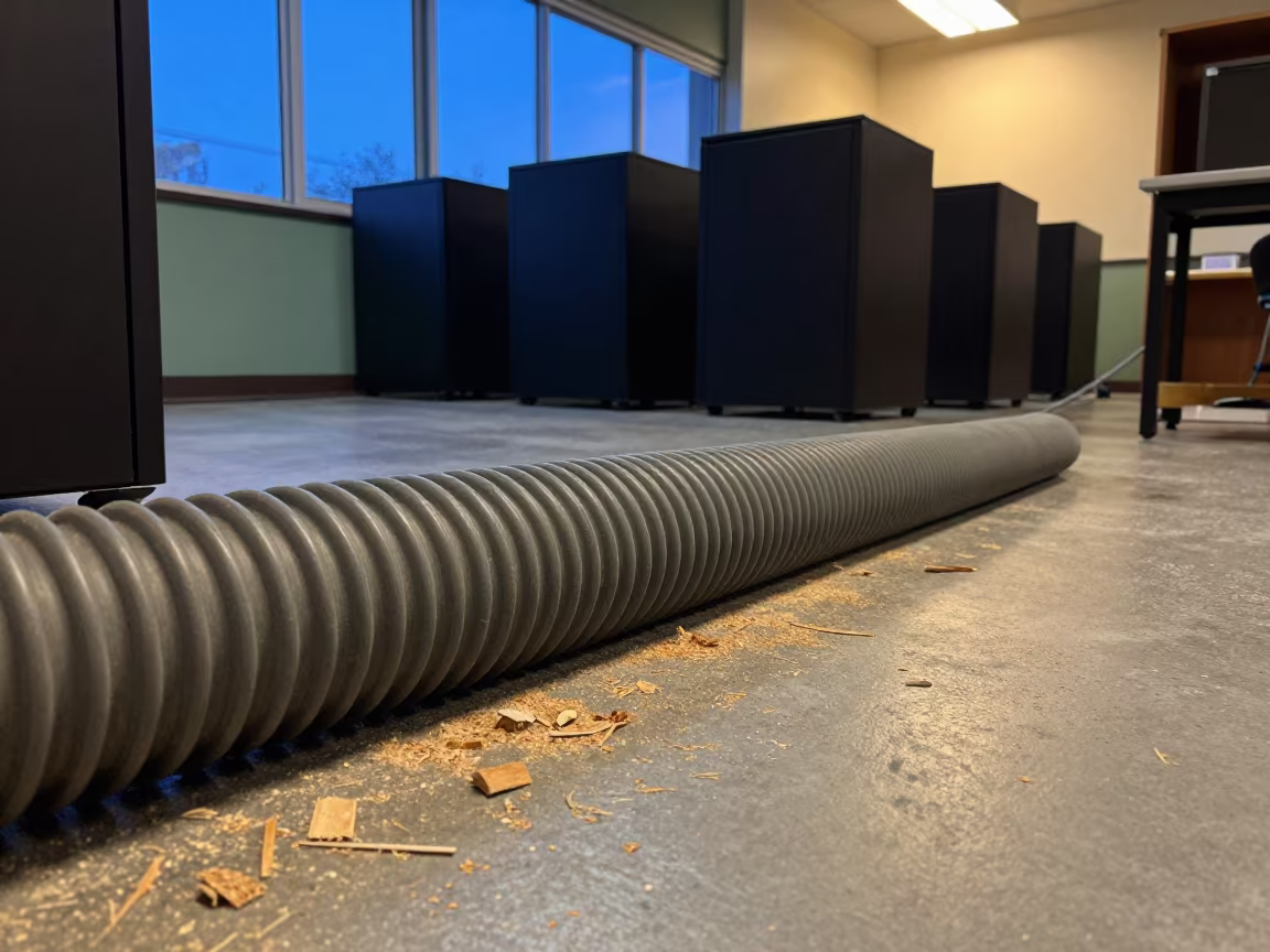 Twilight woodshop hose in Mymensingh lab in in a computer lab before lessons near Mymensingh