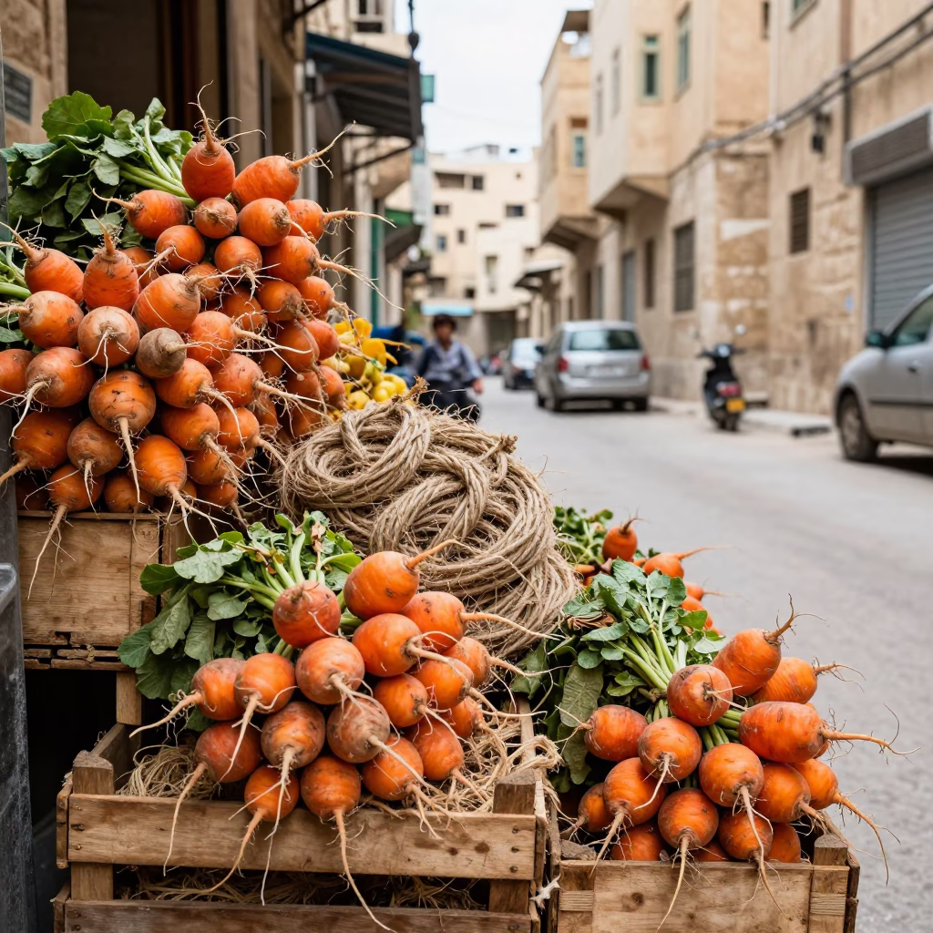 Twine at Midday Light in in Amman, Jordan