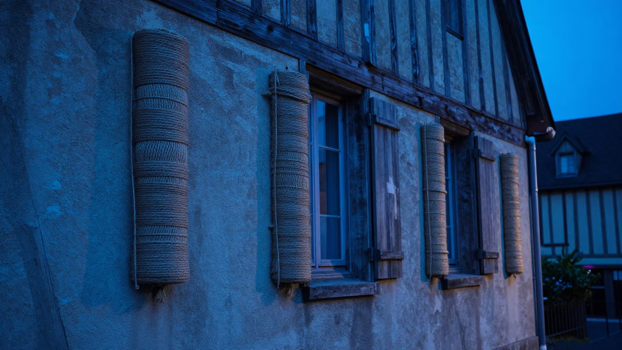Twine Fibers in Nice at The Last Blue Light Of Evening in in Nice, France