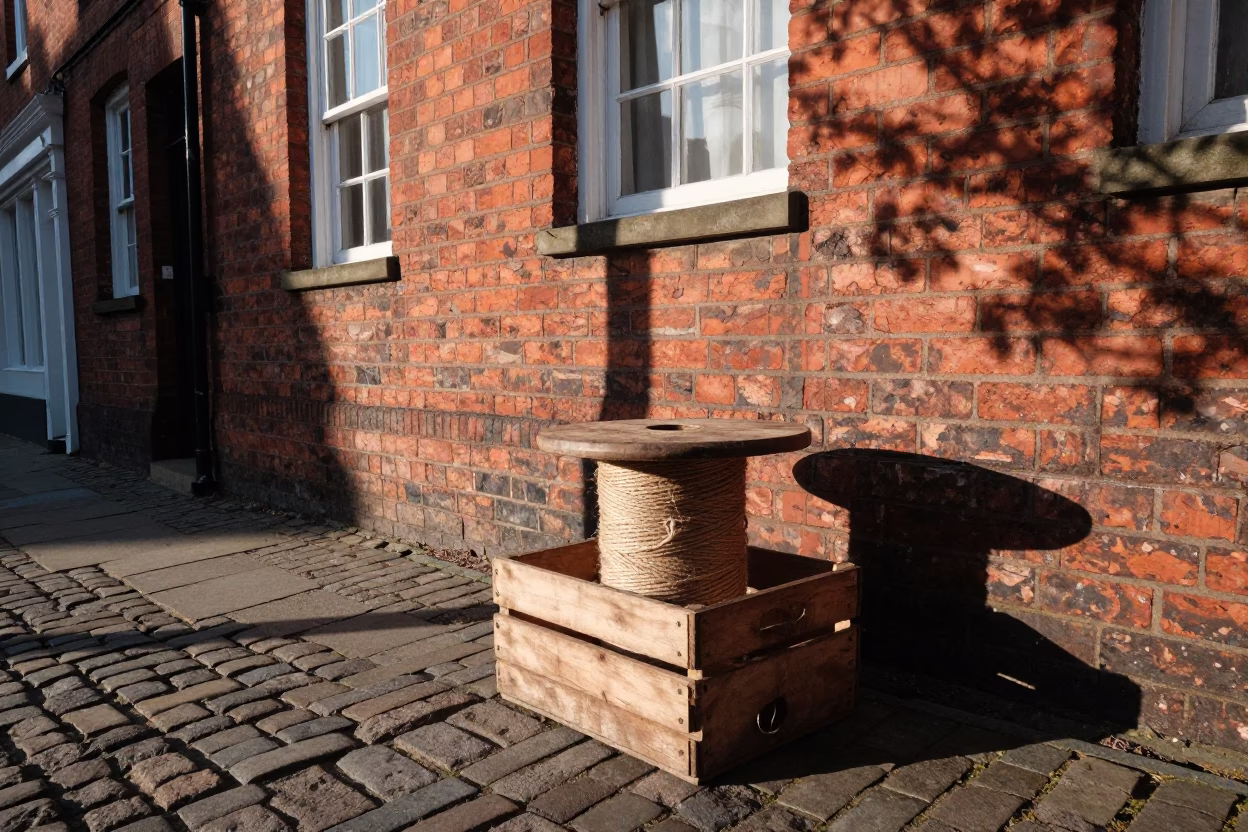 Twine Spool in Bristol at The Early Afternoon Light in in Bristol, United Kingdom