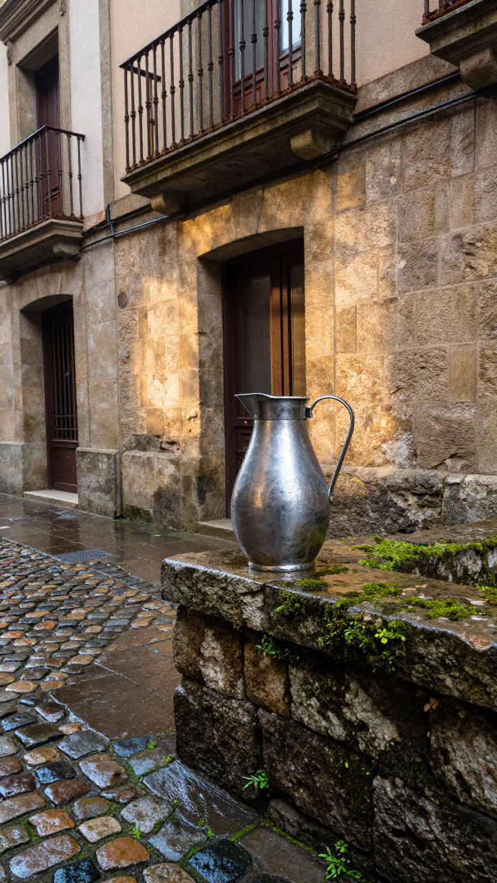 Txakoli Pitcher in Bilbao in in Bilbao, Spain