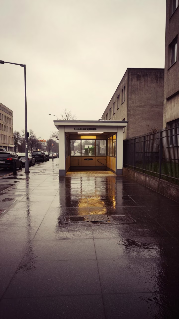 U-Bahn Entrance in Berlin in in Berlin, Germany