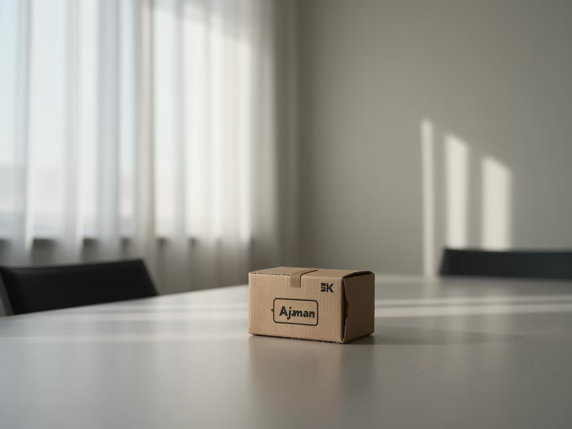 Umbrella Claim Tag Box Office Room in inside a conference room near Ajman